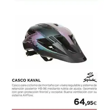 El Corte Inglés Casco Kaval Spiuk oferta