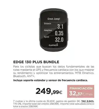 El Corte Inglés Edge 130 Plus Bundle oferta