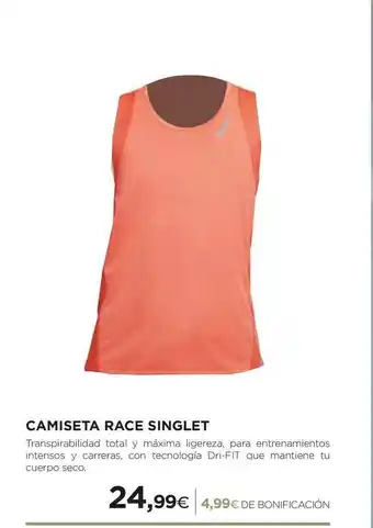 El Corte Inglés Camiseta Race Singlet oferta