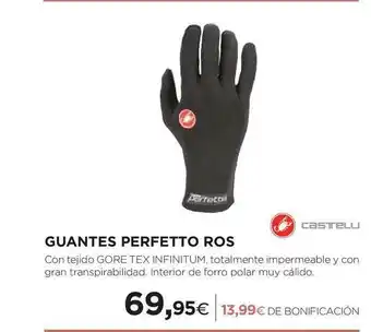 El Corte Inglés Castelli Guantes Perfectto Ros oferta