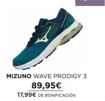 El Corte Inglés Mizuno Wave Prodigy 3 oferta