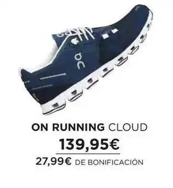 El Corte Inglés On Running Cloud oferta