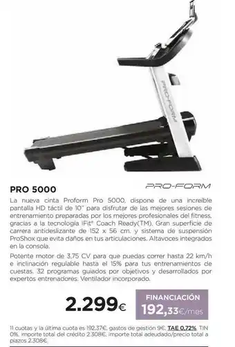 El Corte Inglés Pro 5000 oferta