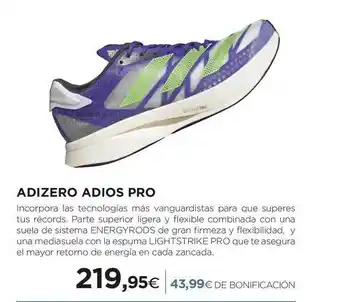 El Corte Inglés Adizero Adios Pro oferta