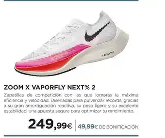 El Corte Inglés Zoom X Vaporfly Next% 2 oferta