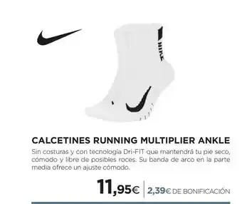 El Corte Inglés Calcetines Running Multiplier Ankle oferta
