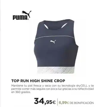 El Corte Inglés Top Run High Shine Crop oferta