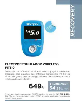 El Corte Inglés Electroestimulador Wireless Fit5.0 oferta