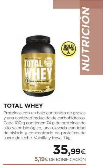 El Corte Inglés Total Whey oferta