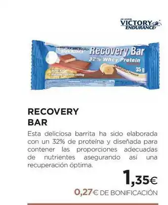 El Corte Inglés Victory Recovery Bar oferta