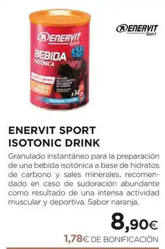 El Corte Inglés Enervit Sport Isotonic Drink oferta