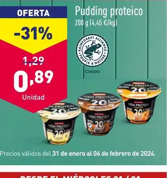 ALDI Pudding Proteico oferta