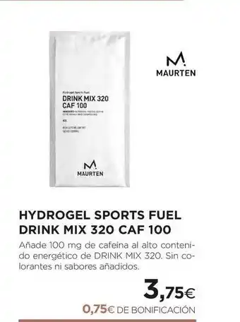El Corte Inglés Maurten Hydrogel Sports Fuel Drink Mix 320 Caf 100 oferta