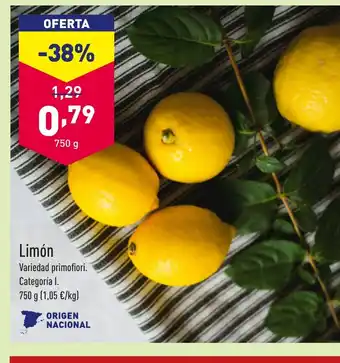 ALDI Limón oferta