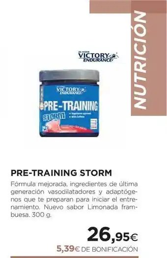El Corte Inglés Pre-training Strom oferta