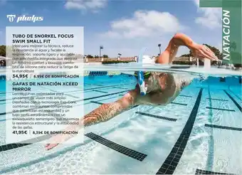 El Corte Inglés Phelps Tubo De Snorkel Focus Swim Small Fit Gafas De Natación Xceed Mirror oferta