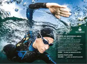 El Corte Inglés Traje De Neopreno Aqua Skin Full Suit V3 oferta