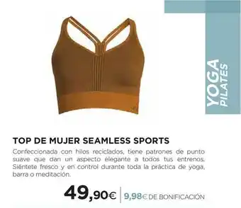 El Corte Inglés Top De Mujer Seamless Sports oferta