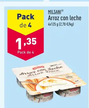 ALDI MILSANIⓇ Arroz con leche oferta
