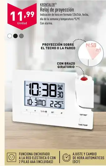 ALDI Reloj de proyección oferta