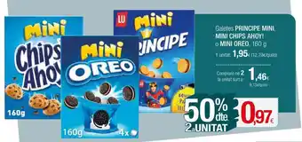 Condis Galetes PRINCIPE MINI, MINI CHIPS AHOY! O MINI OREO, 160 g oferta