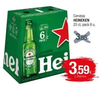 Condis Cervesa HEINEKEN 25 cl, pack 6 u. oferta