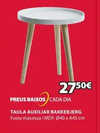 JYSK TAULA AUXILIAR BAKKEBJERG oferta