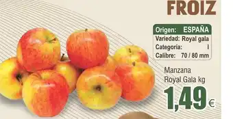 FROIZ Manzana Royal Gala kg oferta