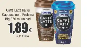 FROIZ Caffe Latte Kaiku Cappuccino o Proteína Big 370 ml unidad oferta
