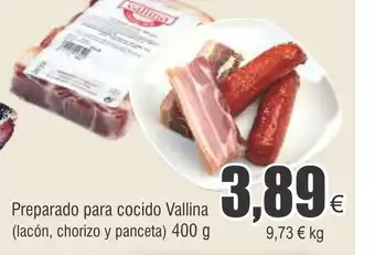 FROIZ Preparado para cocido Vallina (lacón, chorizo y panceta) 400 g oferta
