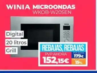 Electrocash WINIA MICROONDAS WKOB-W20SEN oferta
