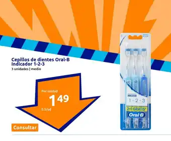 Action Cepillos de dientes Oral-B Indicador 1-2-3 oferta