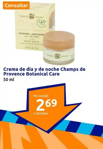 Action Crema de día y de noche Champs de Provence Botanical Care oferta