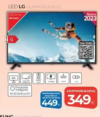Tien 21 LED LG 43UR74006LB.AEUQ oferta