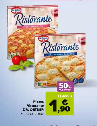 Carrefour Pizzes Ristorante Dr. Oetker oferta