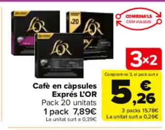 Carrefour Cafè en càpsules oferta