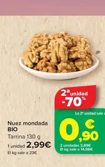 Carrefour Nuez mondada BIO oferta