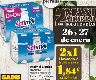 Gadis Actimel Líquido DANONE oferta