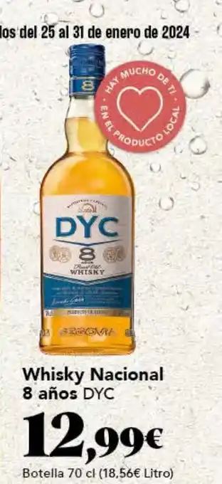 Gadis Whisky Nacional 8 años DYC oferta