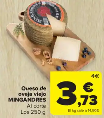 Carrefour Market Queso de oveja viejo MINGANDRES oferta