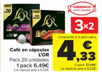 Carrefour Market Café en cápsulas L'OR oferta
