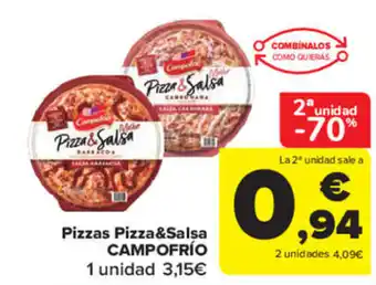 Carrefour Market Pizzas Pizza&Salsa CAMPOFRÍO oferta