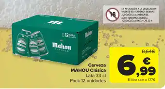 Carrefour Market Cerveza MAHOU Clásica oferta