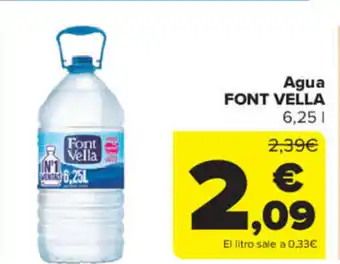Carrefour Market Agua FONT VELLA oferta