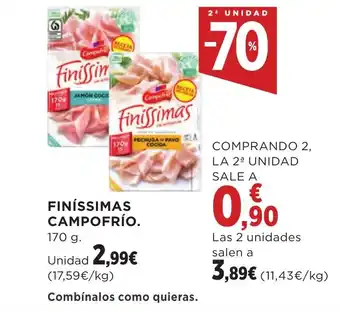 Hipercor FINÍSSIMAS CAMPOFRÍO. oferta