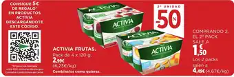 Hipercor ACTIVIA FRUTAS. oferta