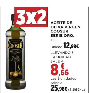 Hipercor ACEITE DE OLIVA VIRGEN COOSUR SERIE ORO. oferta