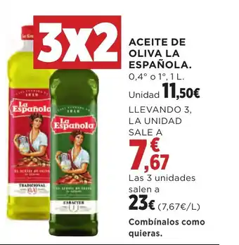 Hipercor ACEITE DE OLIVA LA ESPAÑOLA oferta