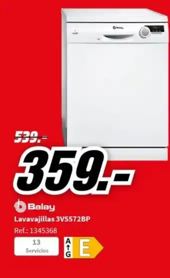 MediaMarkt Balay Lavavajillas 3VS572BP oferta