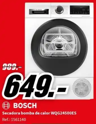MediaMarkt Secadora bomba de calor WQG24500ES Ref.: 1561140 oferta